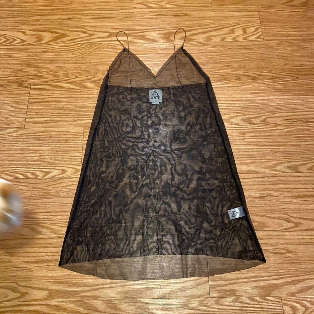Unif Women's Black and Brown Dress